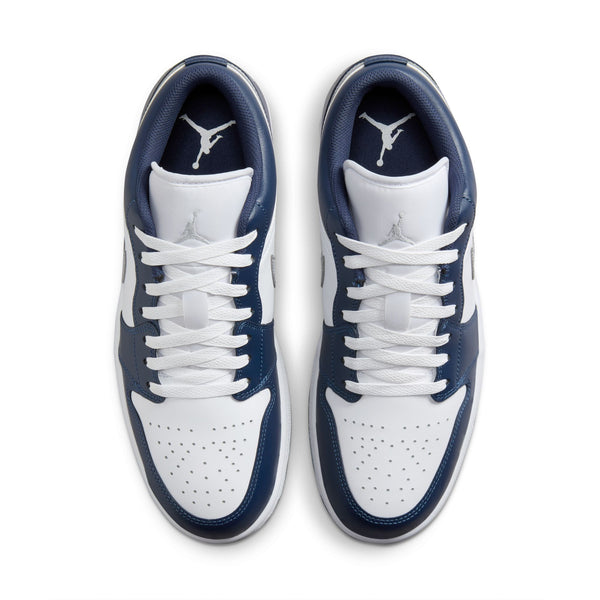 Jordan - Men - Air Jordan 1 Low - White/Wolf Grey/Midnight Navy