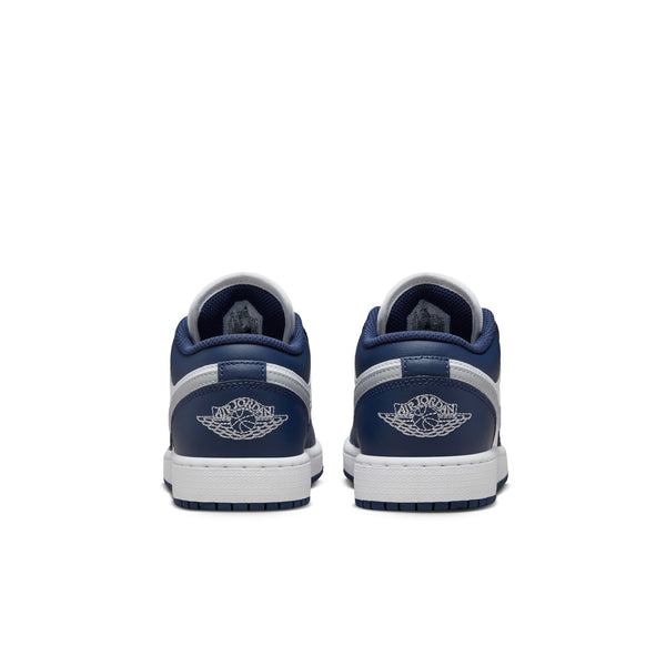 Jordan - Boy - GS Air Jordan 1 Low - White/Wolf Grey/Midnight Navy