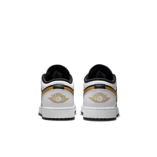 Jordan - Boy - GS Air Jordan 1 Low - White/Metallic Gold/Black