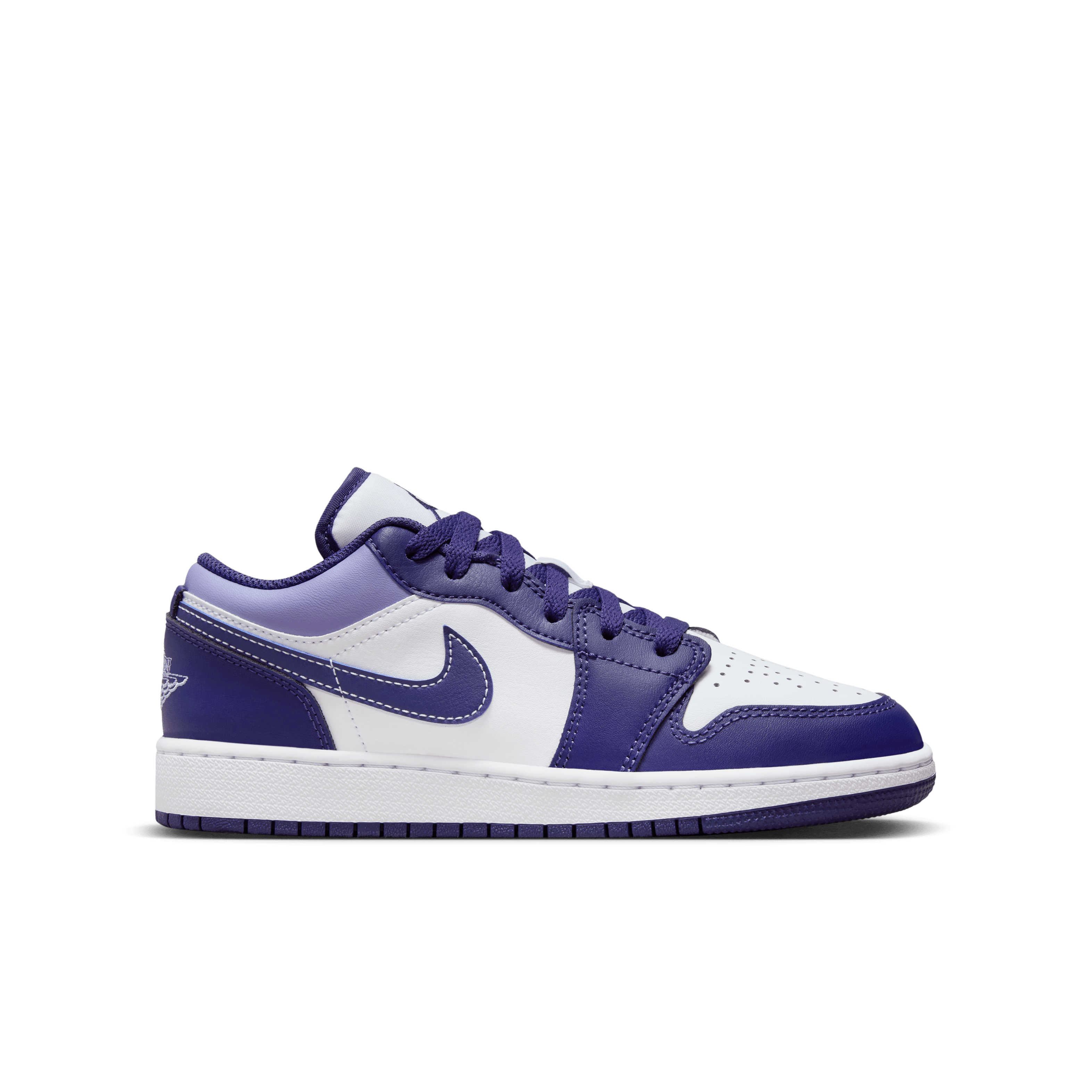 Jordan Boy GS Air Jordan 1 Low Sky Purple White Nohble