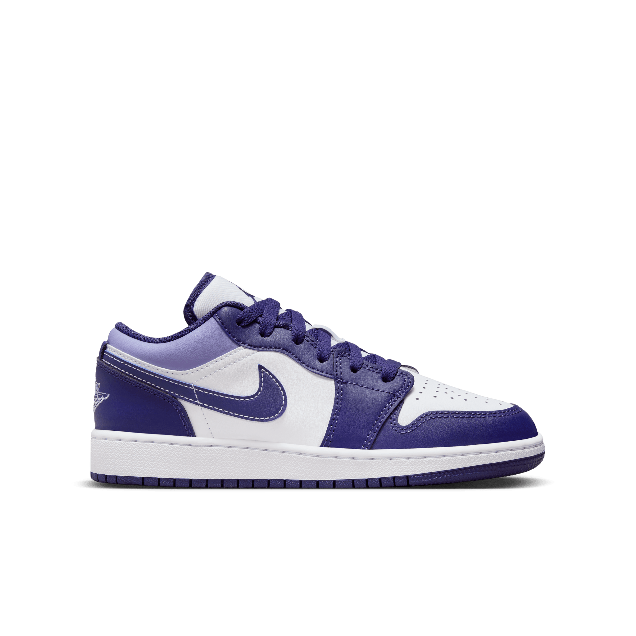 Jordan Boy GS Air Jordan 1 Low Sky Purple White Nohble