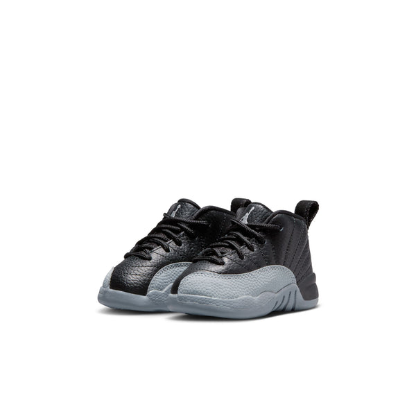 Jordan - Boy - TD Jordan 12 Retro - Black/Wolf Grey/White