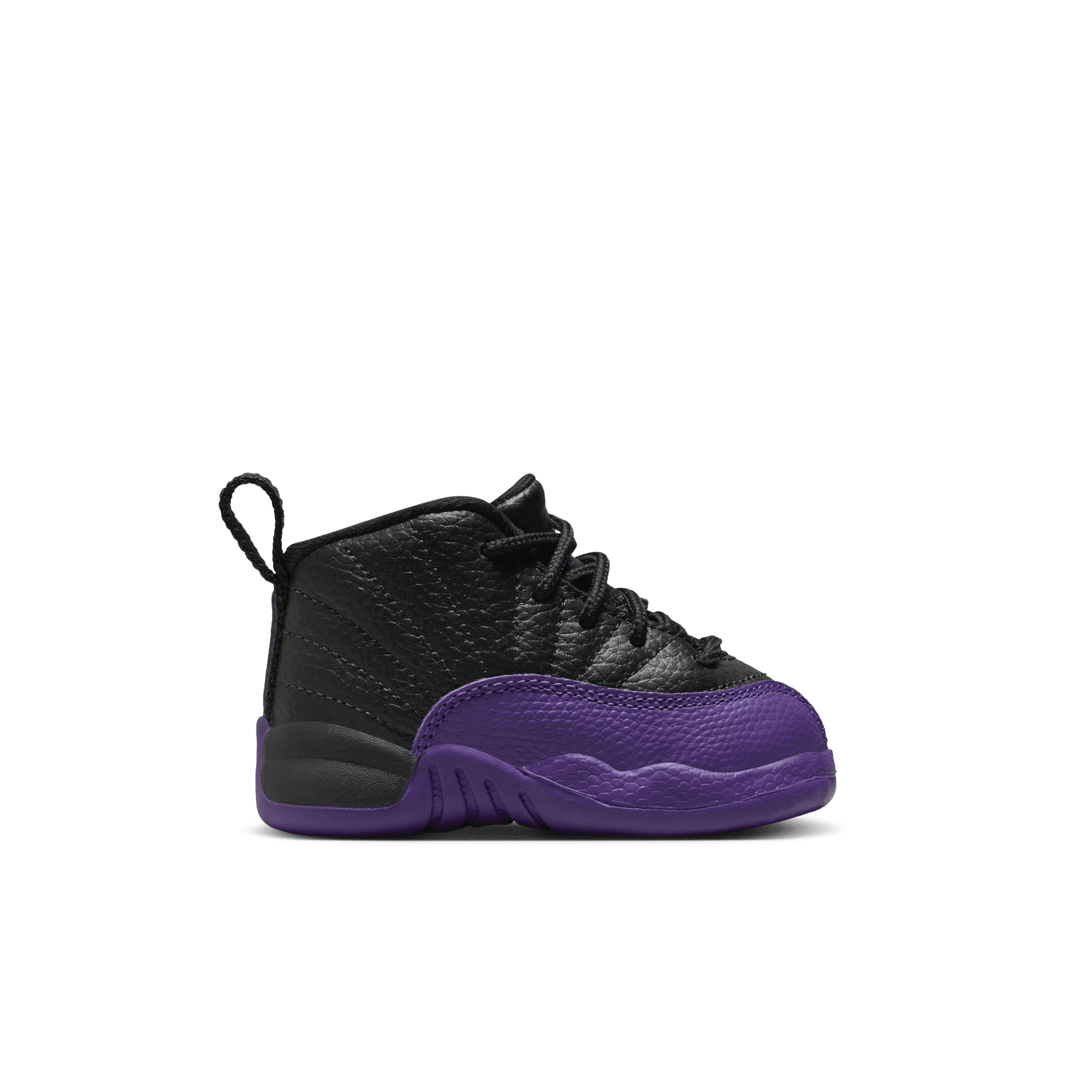 Jordan Boy TD Retro 12 Black Purple Metallic Gold Nohble