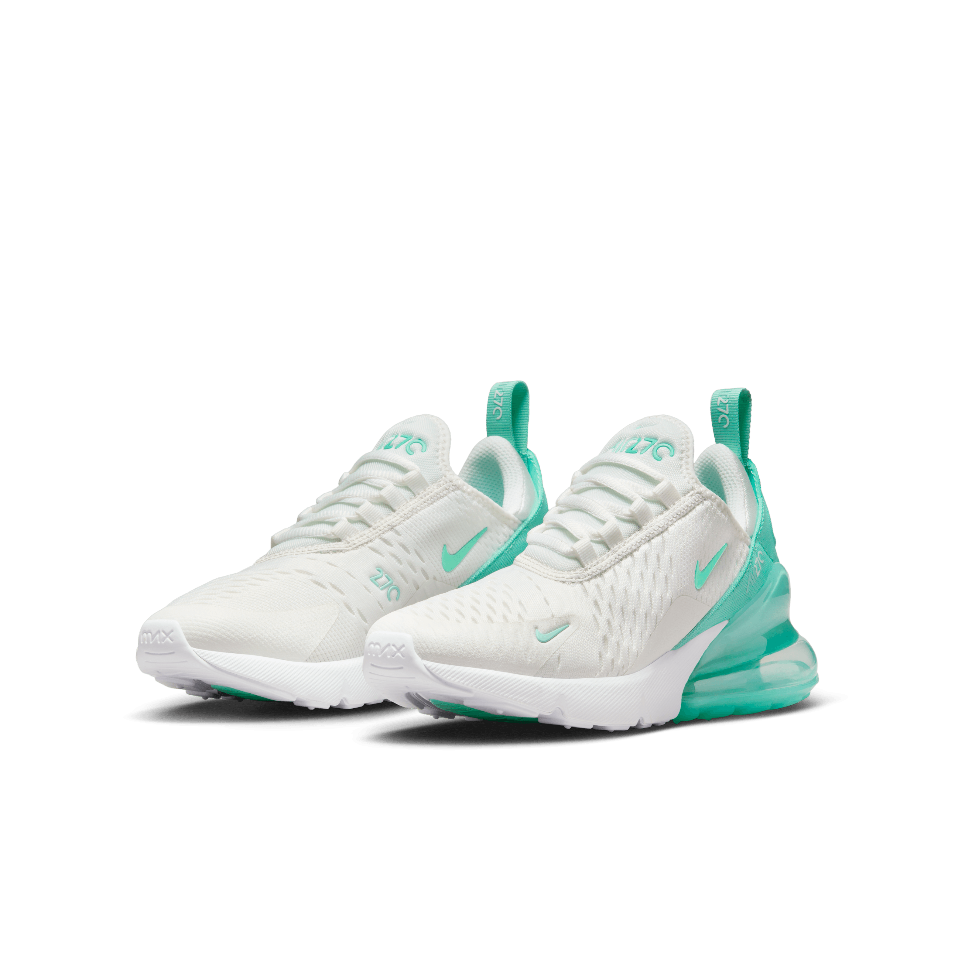 Nike Boy PS Air Max 270 Summit White Emerald Nohble