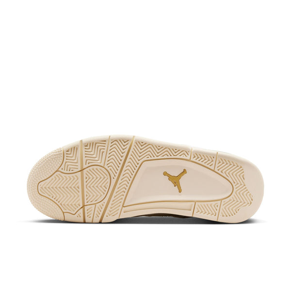 Jordan - Women - Retro 4 - Sail/Metallic Gold/Black