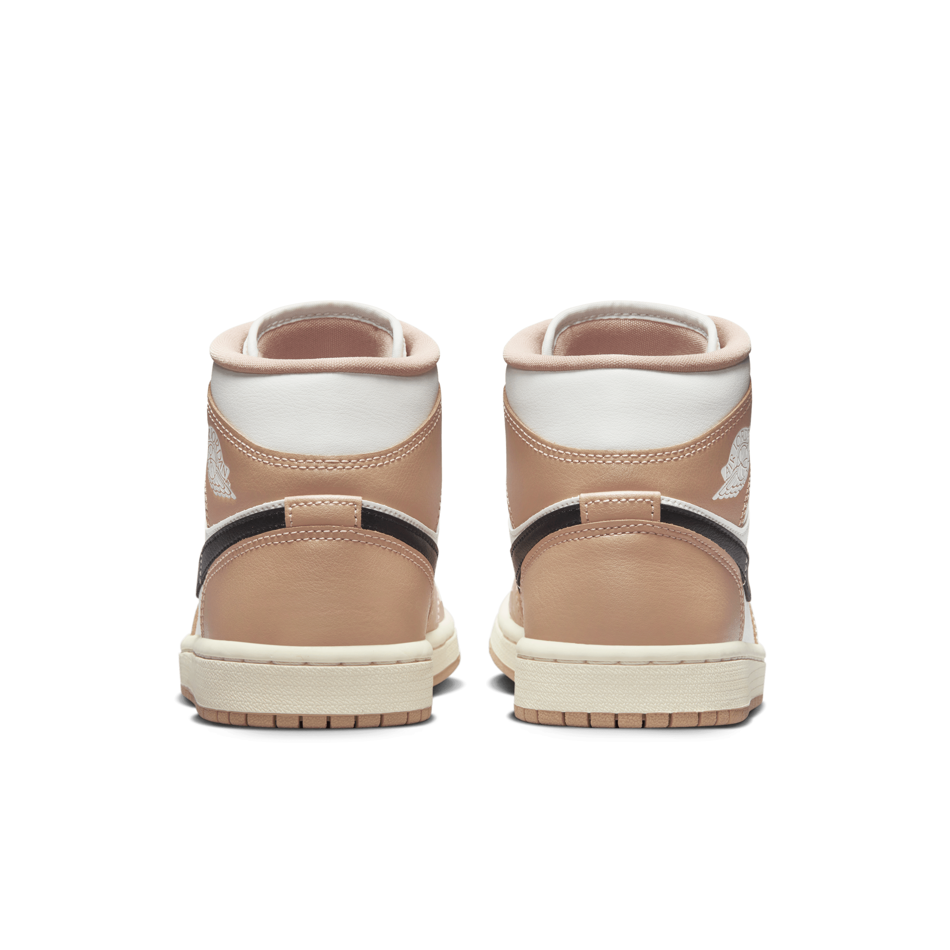 Jordan - Women - Air Jordan 1 Mid - Sail/Black/Desert – Nohble Jordan - Women - Air Jordan 1 Mid - Sail/Black/Desert – Nohble