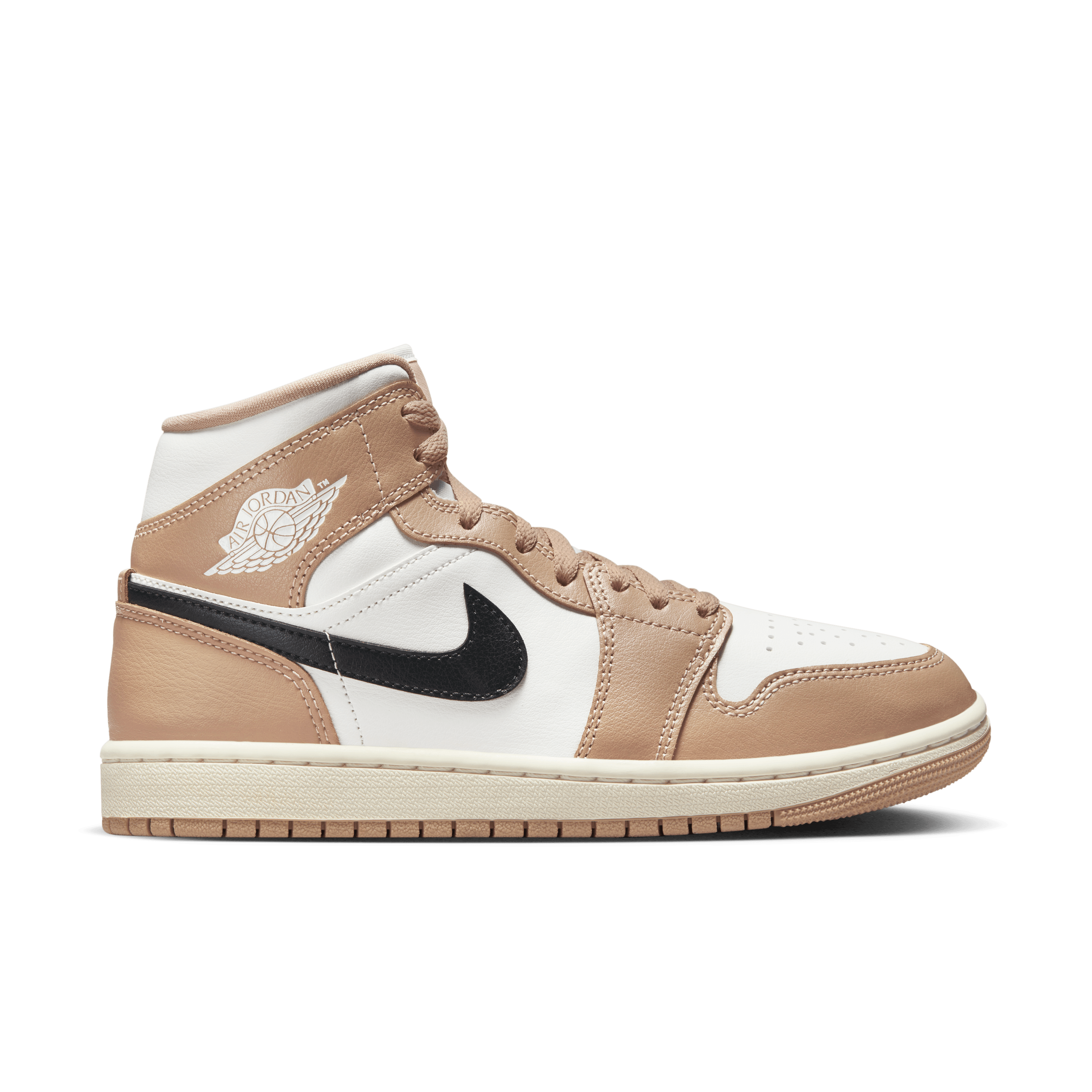 Jordan Women Air Jordan 1 Mid Sail Black Desert