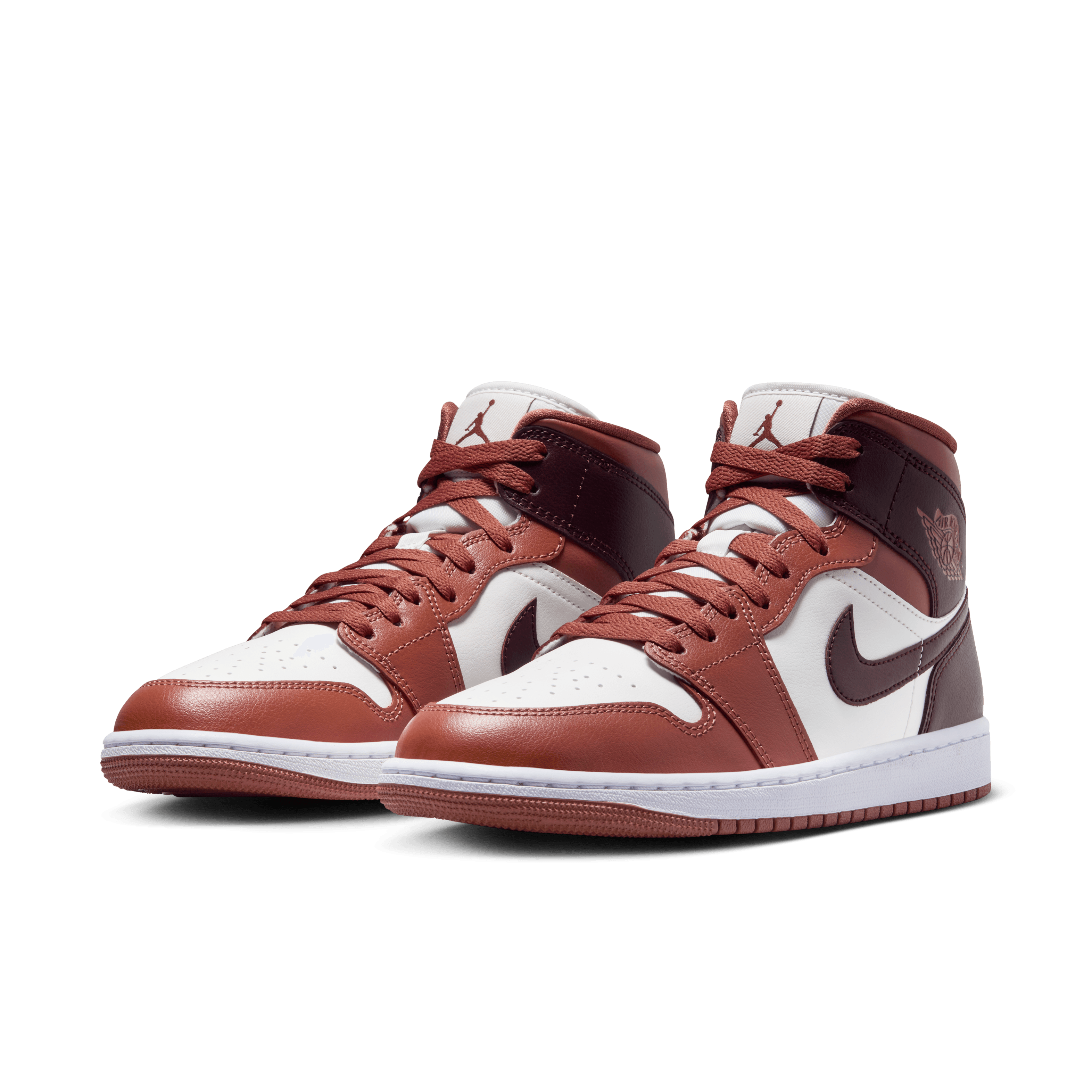 Jordan - Women - Air Jordan 1 Mid - Dusty Peach/Night Maroon Jordan - Women - Air Jordan 1 Mid - Dusty Peach/Night Maroon
