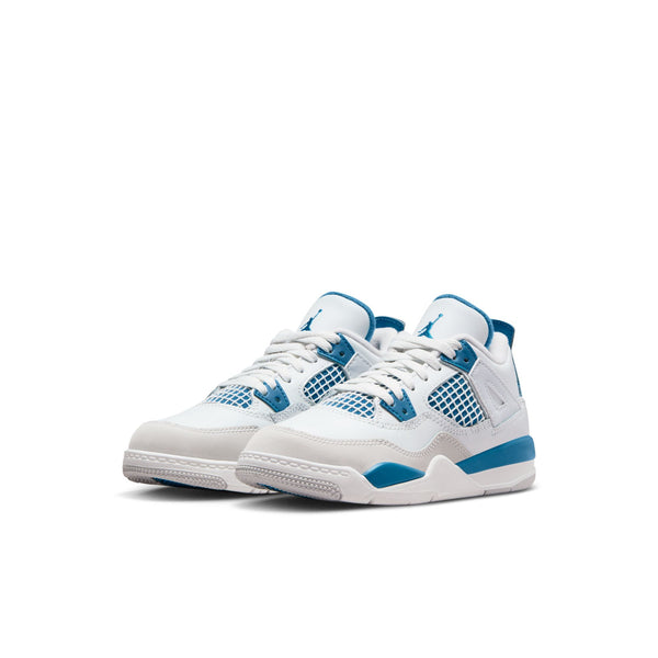 Jordan - Boy - PS Retro 4 - Off White/Military Blue/Grey