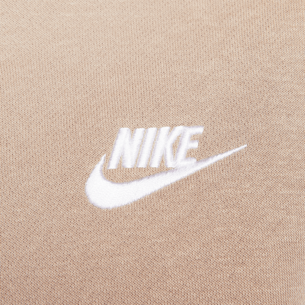 Nike - Men - Club Pullover Hoodie - Khaki/White