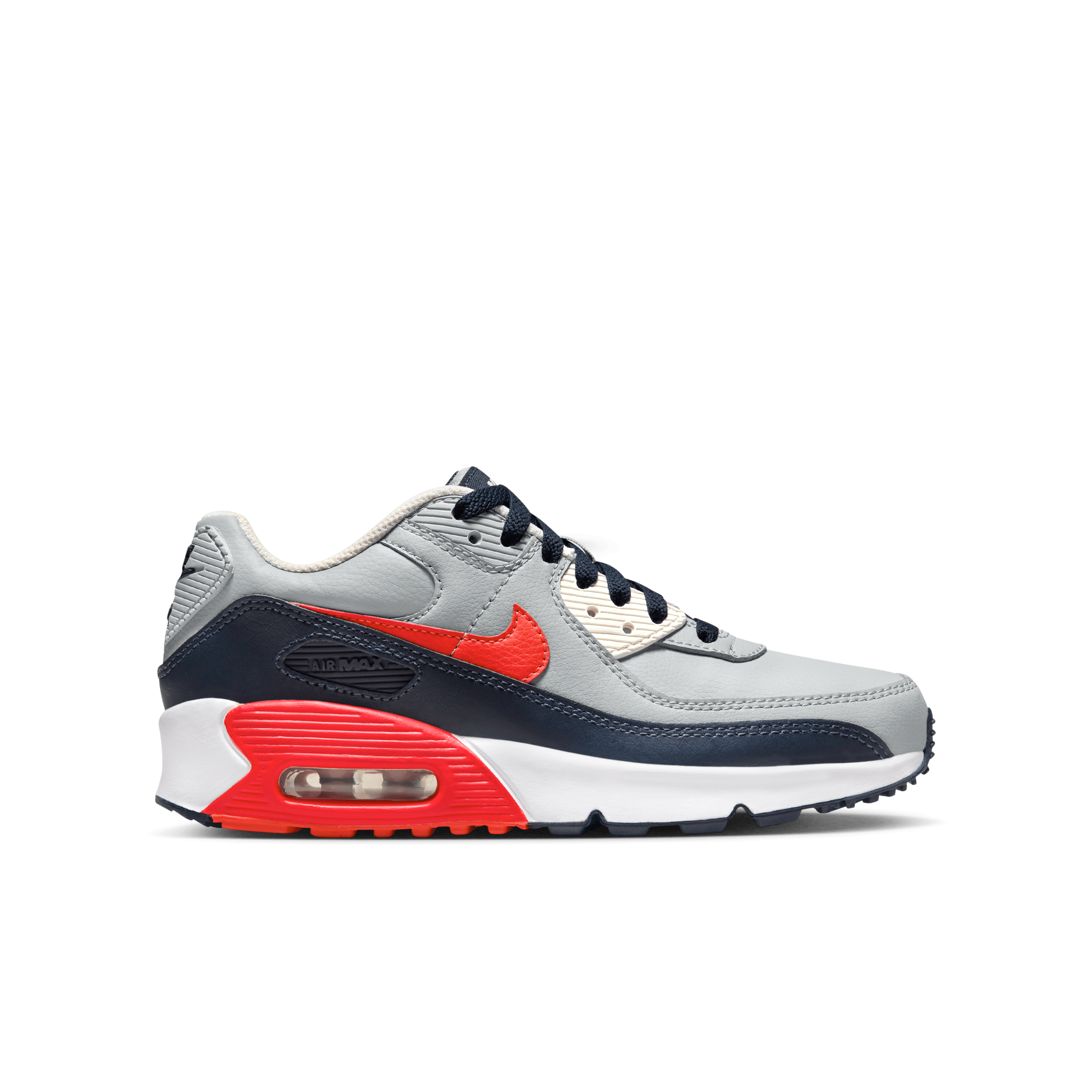 Nike - Unisex - GS Air Max 90 LTR - Smoke Grey/Bright Nike - Unisex - GS Air Max 90 LTR - Smoke Grey/Bright