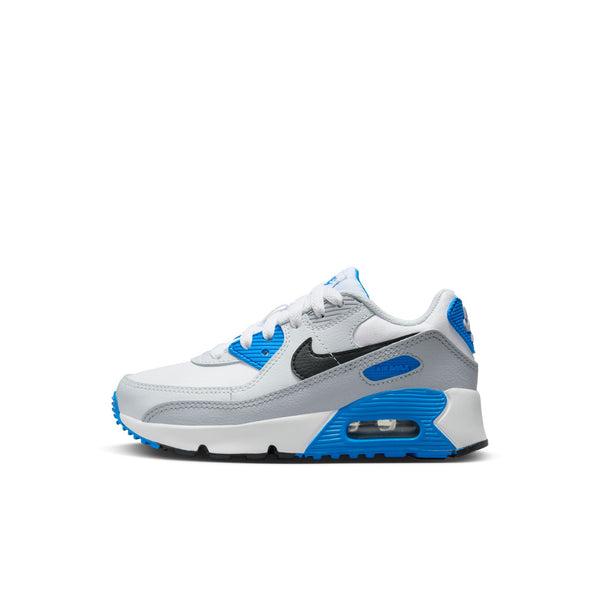 Nike - Boy - Nike Air Max 90 LTR - White/Black/Photo Blue/Platinum