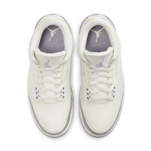 Jordan - Women - Retro 3 Low - Sail/Cement Grey/Metallic Silver