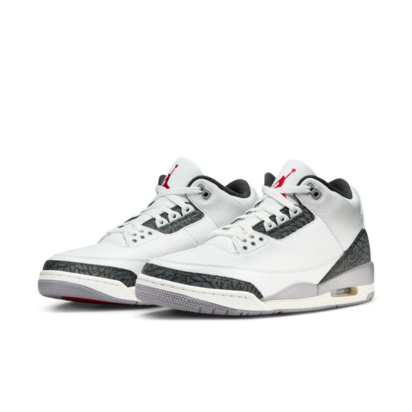 Jordan - Men - Air Jordan 3 Retro - Summit White/Fire Red/Cement Grey/Black