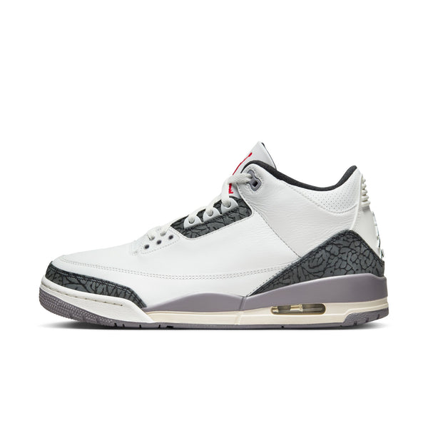 Jordan - Men - Air Jordan 3 Retro - Summit White/Fire Red/Cement Grey/Black