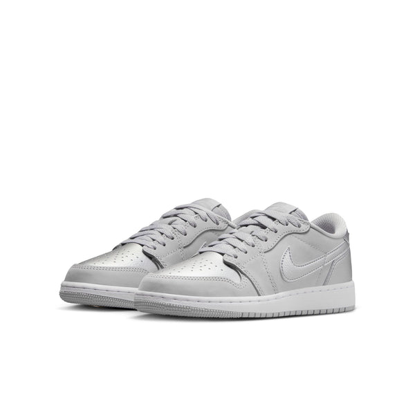 Jordan - Boy - GS Air Jordan 1 Low OG - Neutral Grey/Silver/White