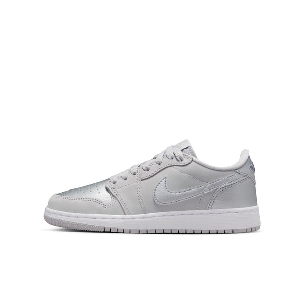 Jordan - Boy - GS Air Jordan 1 Low OG - Neutral Grey/Silver/White