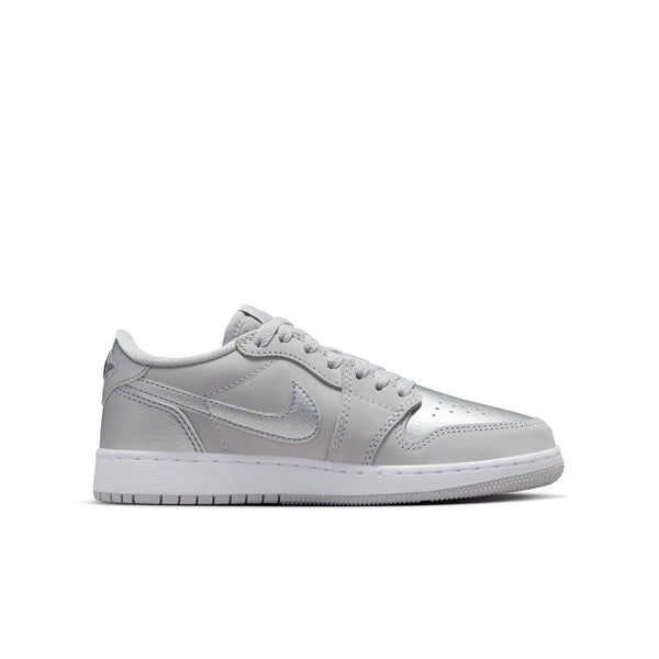 Jordan - Boy - GS Air Jordan 1 Low OG - Neutral Grey/Silver/White