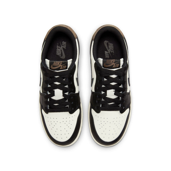 Jordan - Boy - GS Air Jordan 1 Low OG - White/Black/Dark Mocha