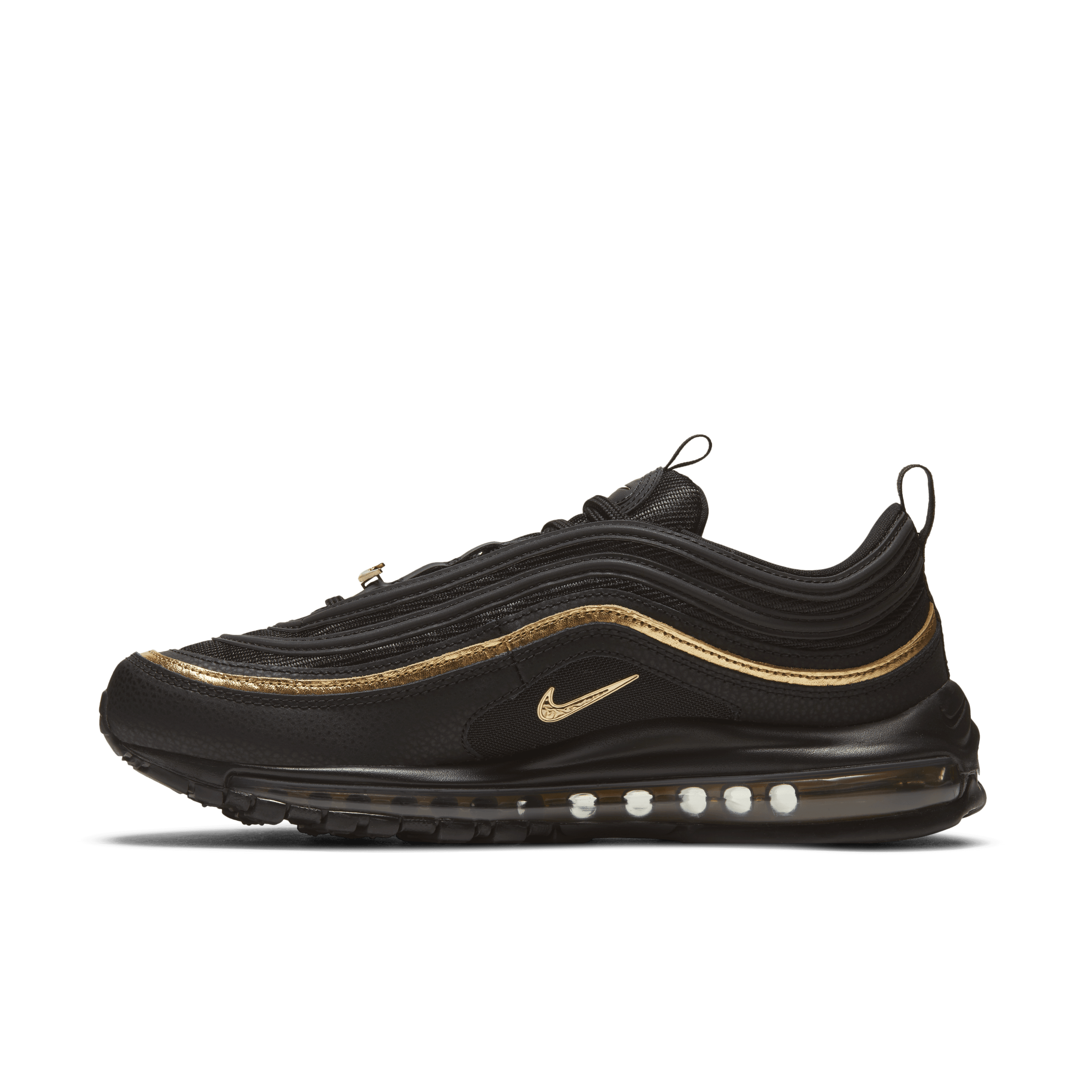 Nike Men Air Max 97 Black Metallic Gold Nohble