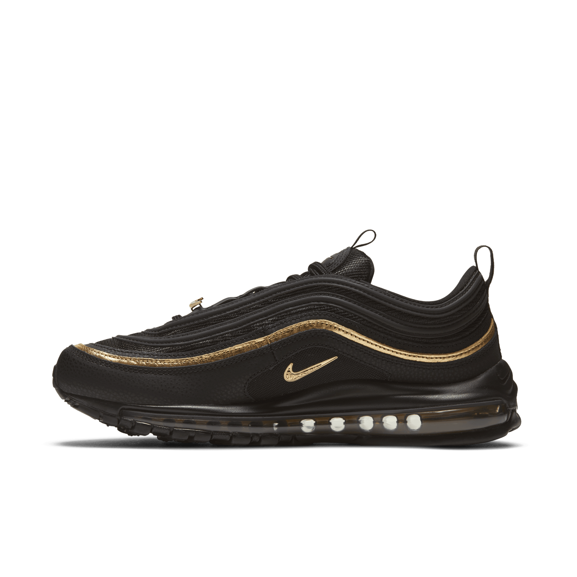 Nike Men Air Max 97 Black Metallic Gold Nohble