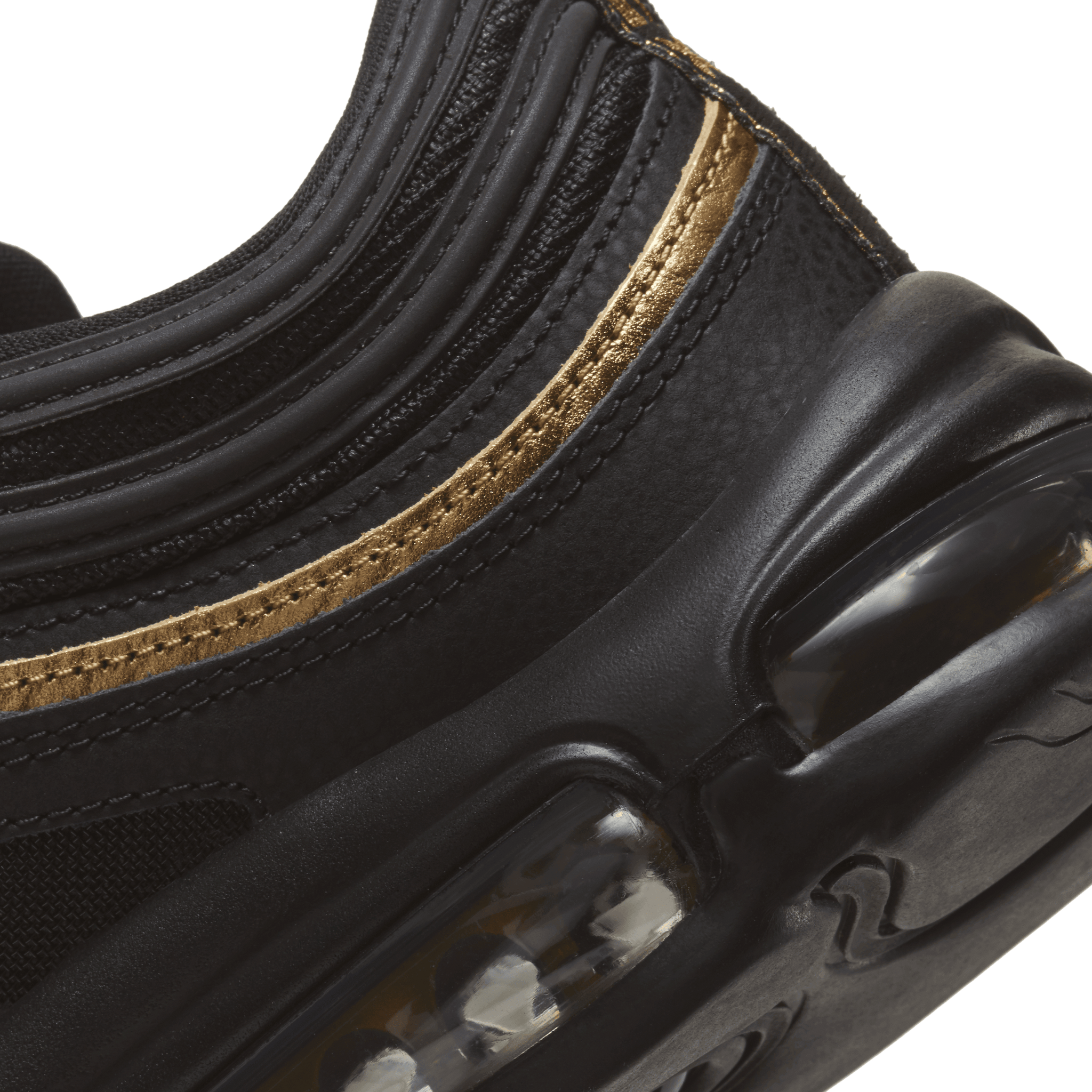Air max 97 clearance leather black gold