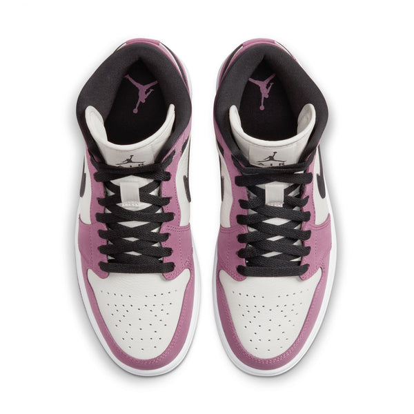 Jordan - Women - Air Jordan 1 Mid SE - Light Mulberry/Black/Light Bone/White
