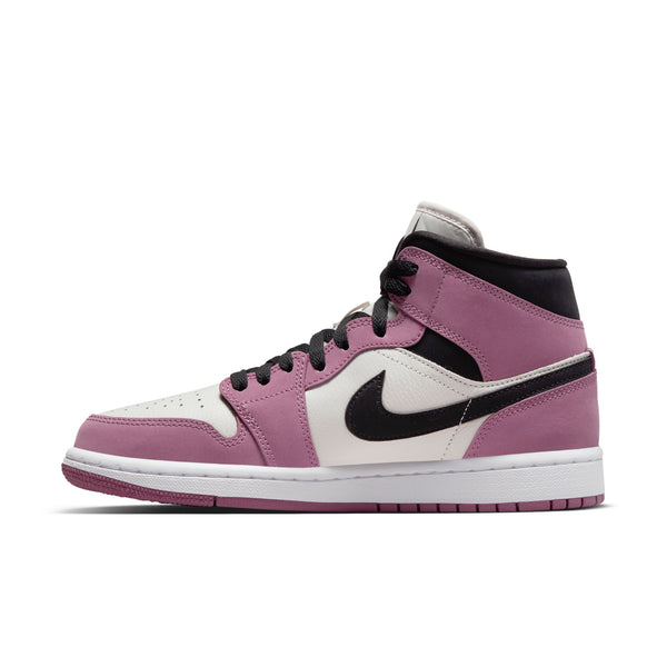 Jordan - Women - Air Jordan 1 Mid SE - Light Mulberry/Black/Light Bone/White