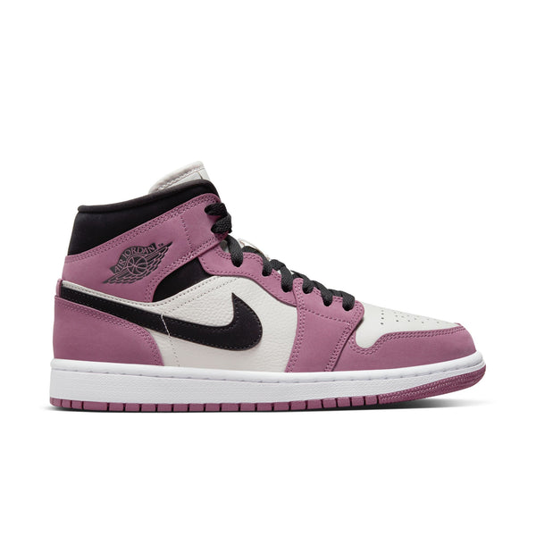Jordan - Women - Air Jordan 1 Mid SE - Light Mulberry/Black/Light Bone/White