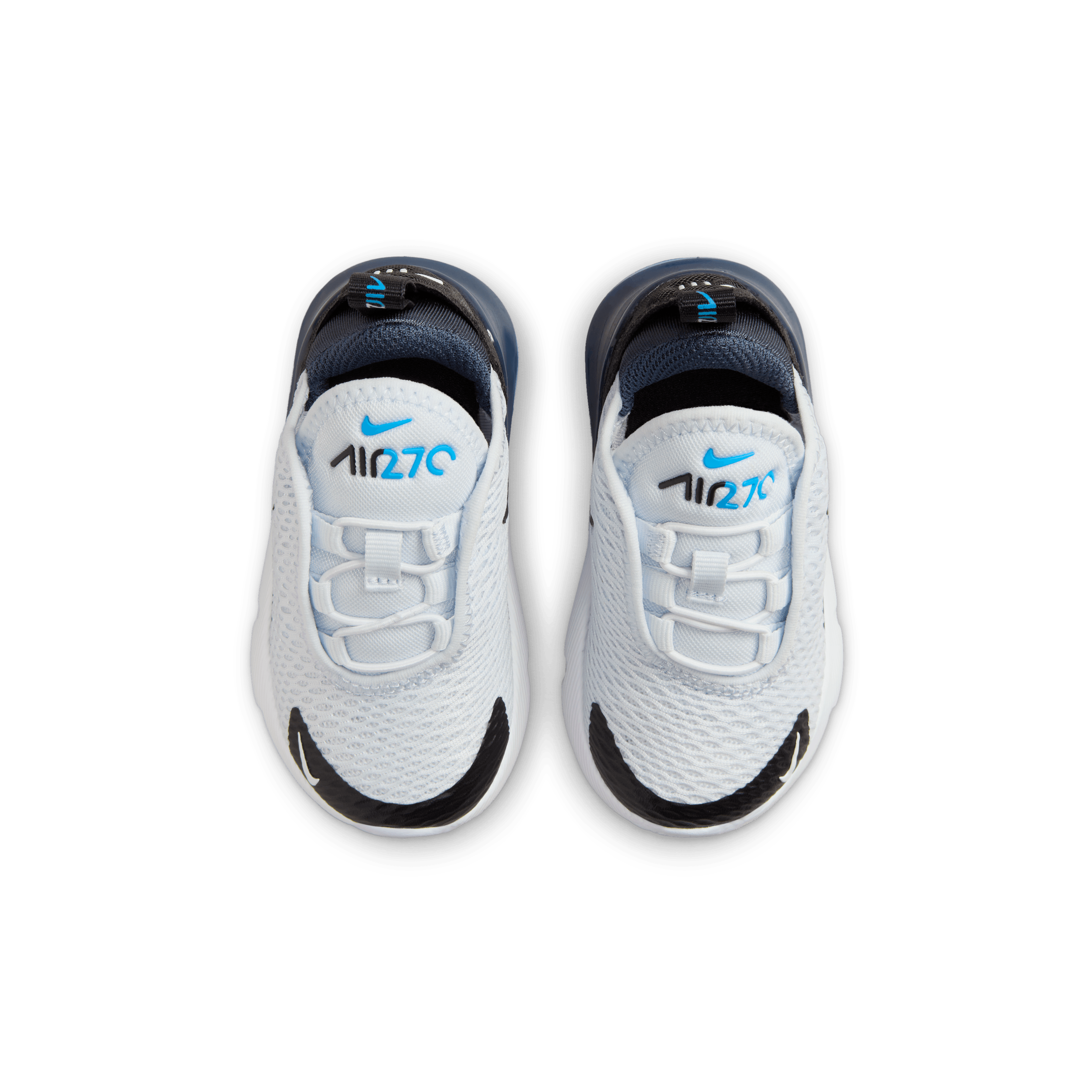 Nike Boy TD Air Max 270 Football Grey Black thunder Blue Nohble