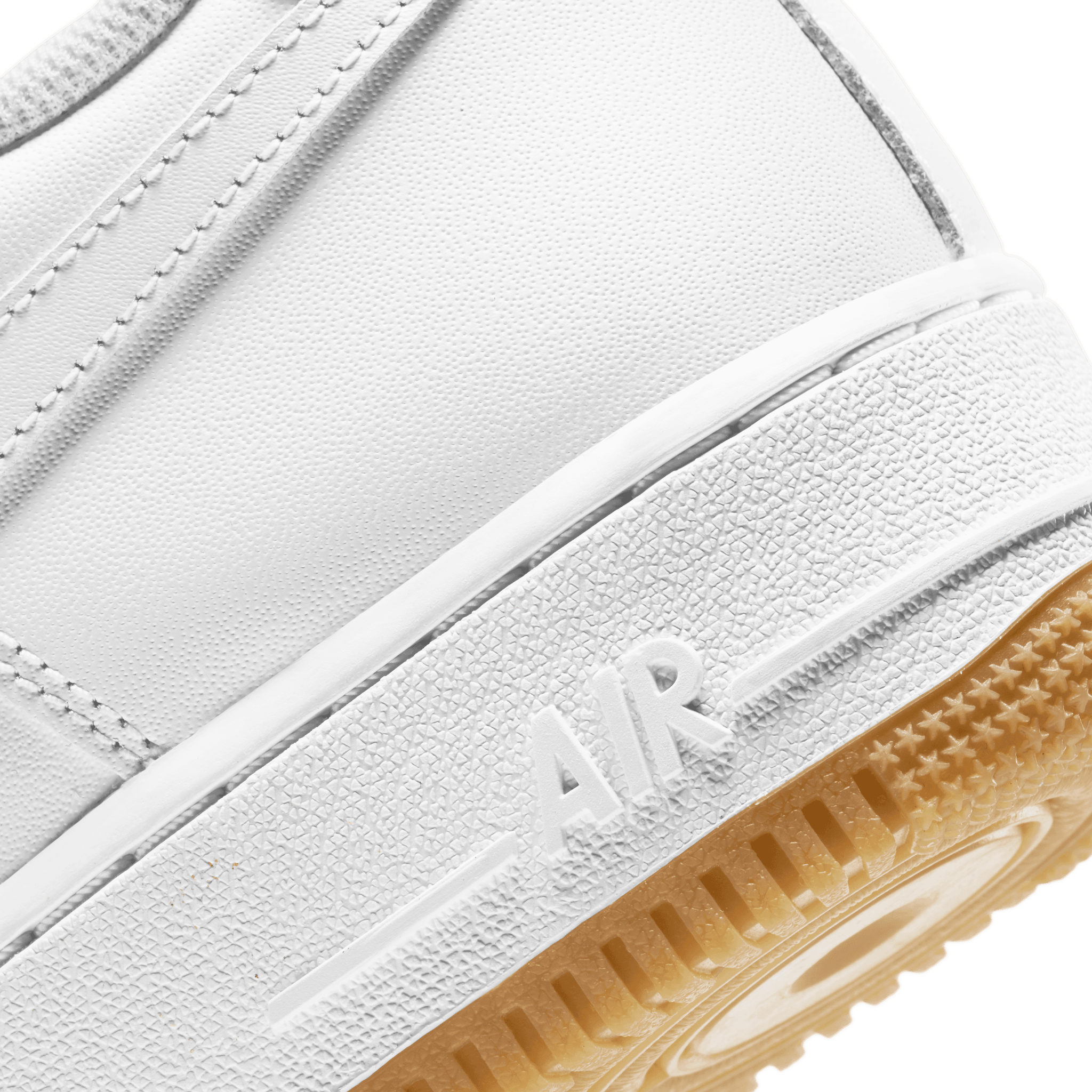 Nike air force 1 low white gum clearance sole