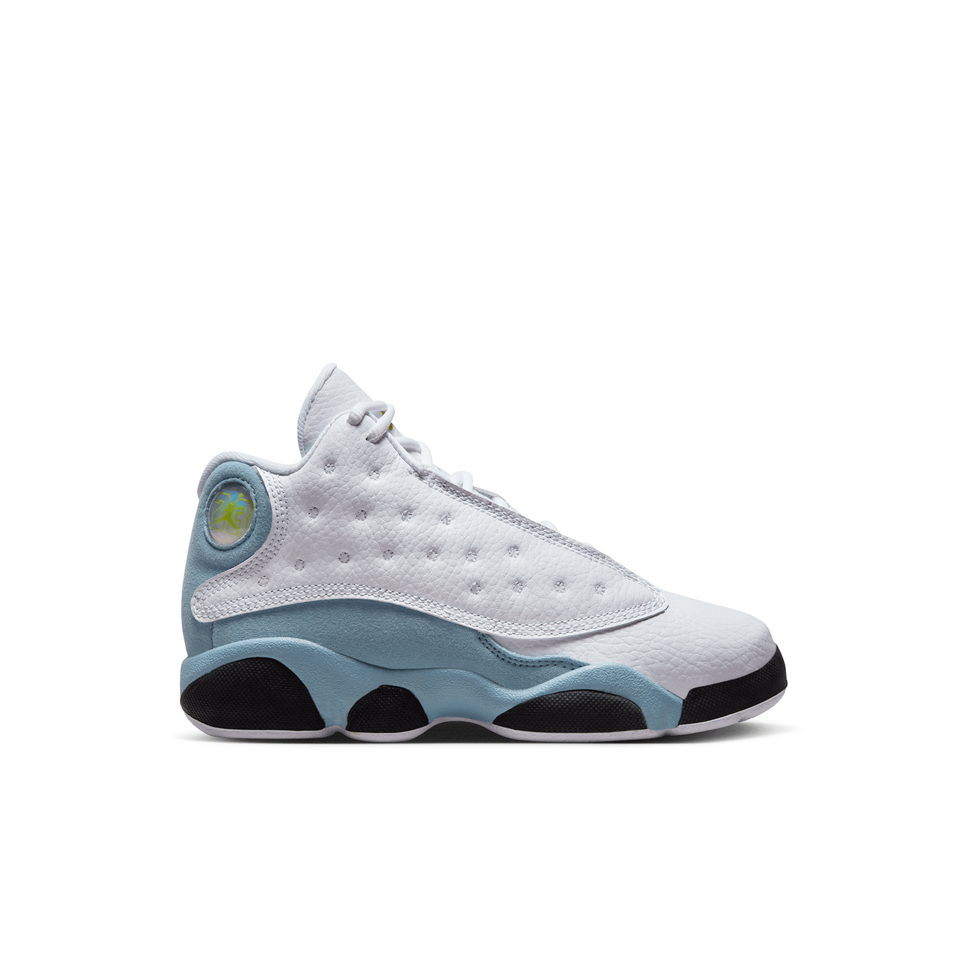 Jordan Boy PS Retro 13 White Yellow Ochre Blue Nohble
