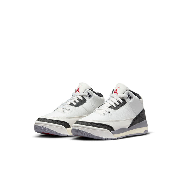 Jordan - Boy - PS Jordan 3 Retro - Summit White/Fire Red/Cement Grey/Black