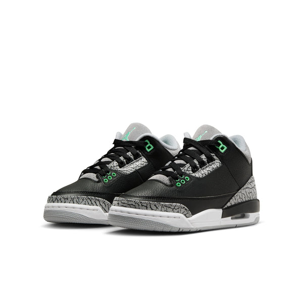 Jordan - Boy - GS Retro 3 - Black/Green/Grey/White