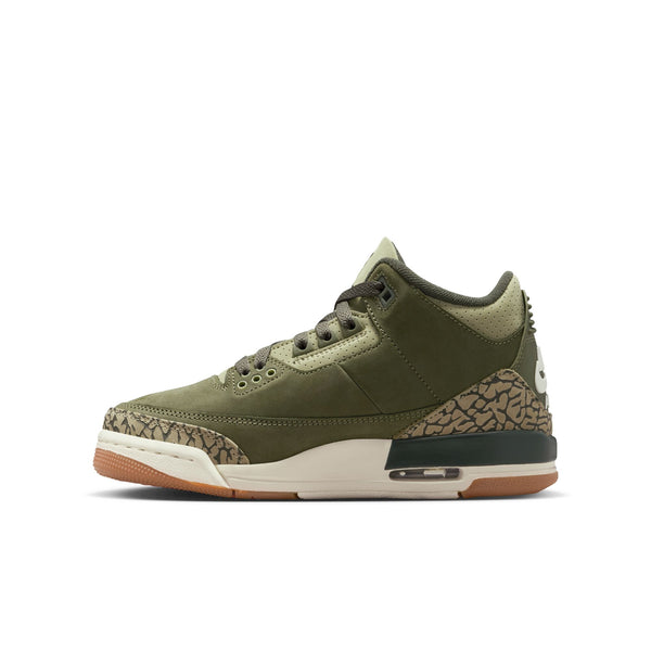 Jordan - Boy - GS Air Retro 3 - Medium Olive/Sequoia/Neutral Olive/Sail