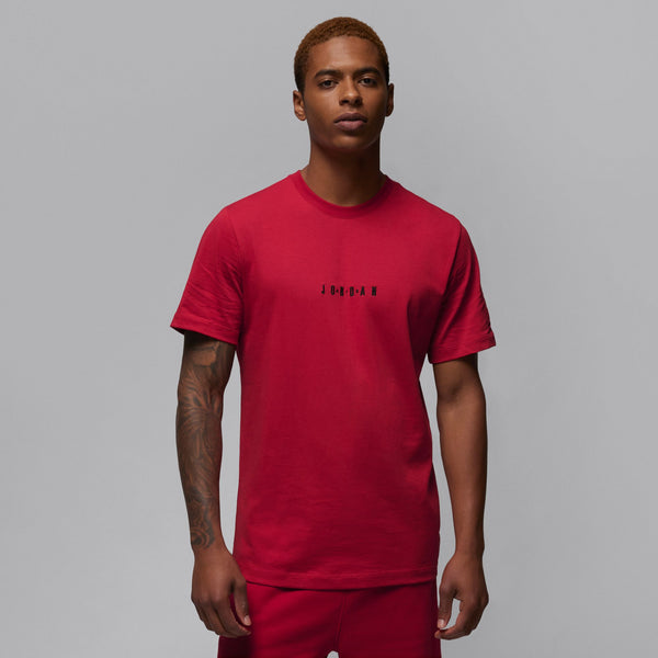 Jordan - Men - Embroidered Air Tee - Gym Red/Black