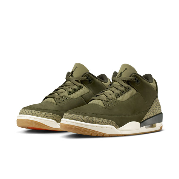 Jordan - Men - Air Retro 3 - Medium Olive/Sequoia/Neutral Olive/Sail
