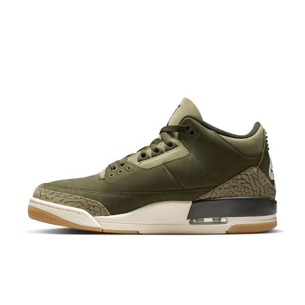 Jordan - Men - Air Retro 3 - Medium Olive/Sequoia/Neutral Olive/Sail
