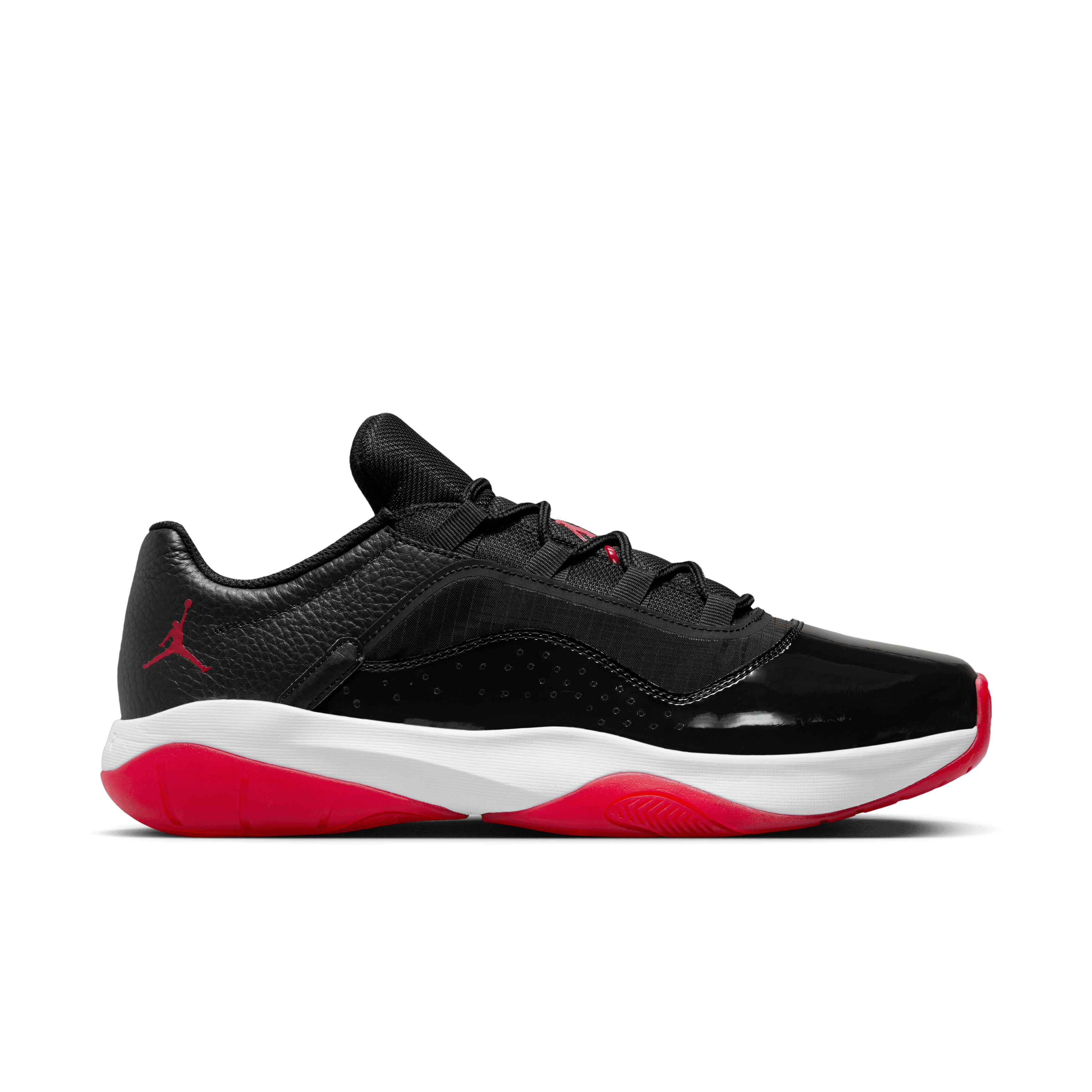 Jordan Men Air Jordan 11 CMFT Low Black Varsity Red White