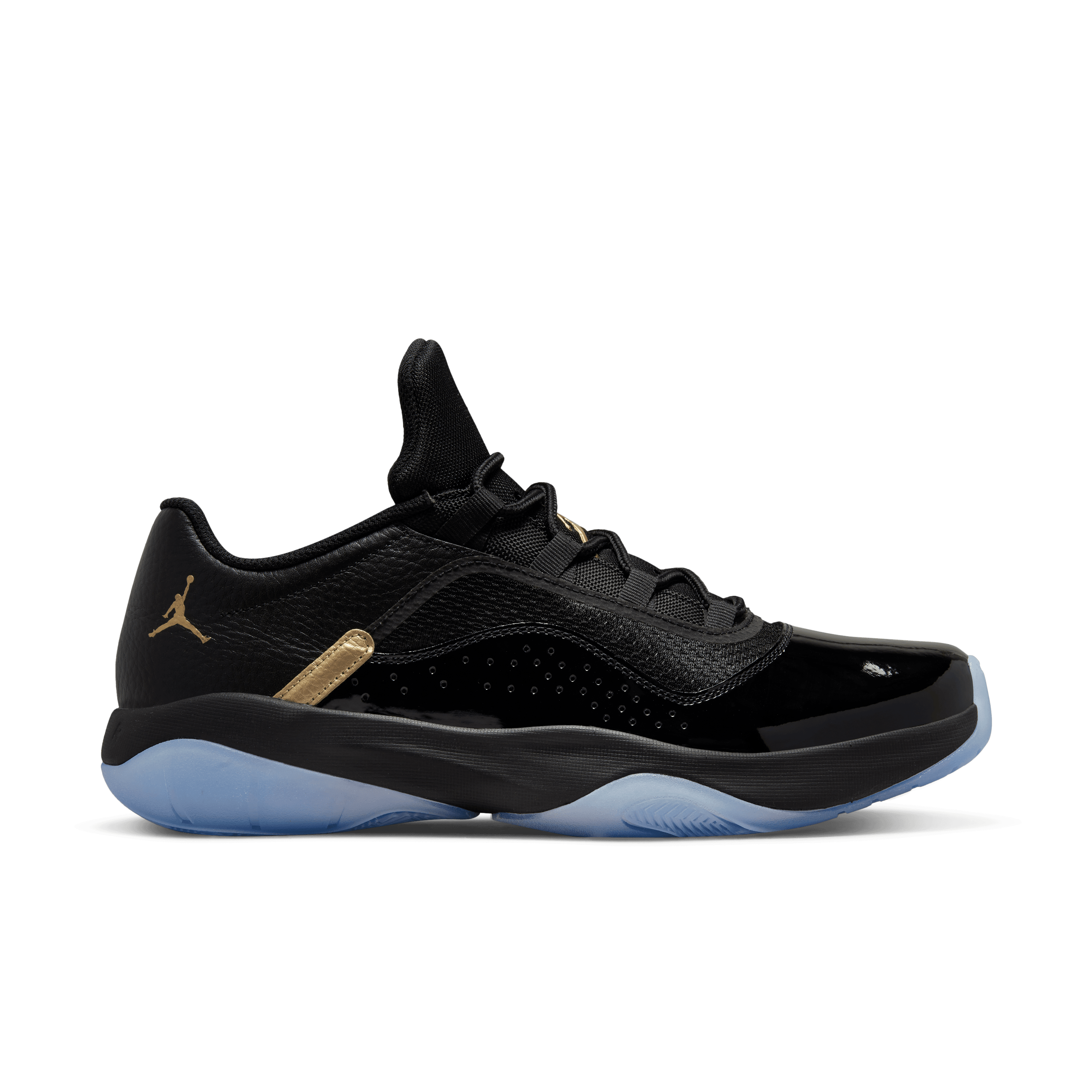 Jordan Men Air Jordan 11 CMFT Low Black Metallic Gold