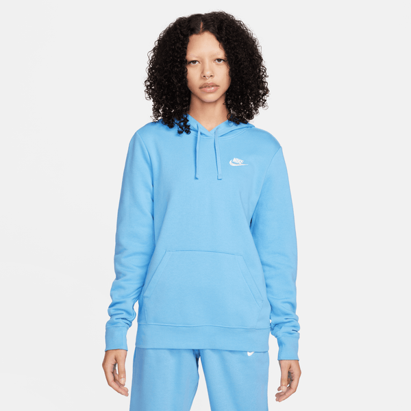 Nike - Women - Club Pullover Hoodie - University Blue/White