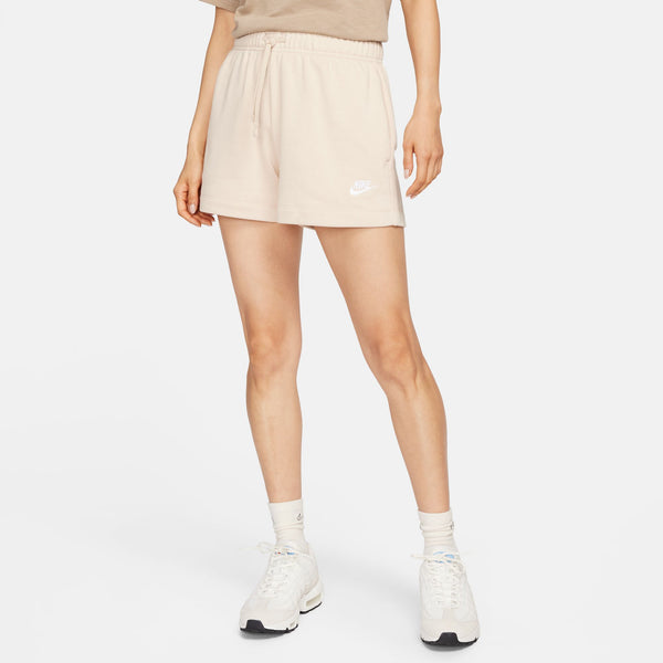 Nike - Women  - Club Fleece Short - Sanddrift/White