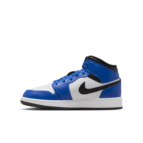 Jordan - Boy - GS Air Jordan 1 Mid - Game Royal/Black/White