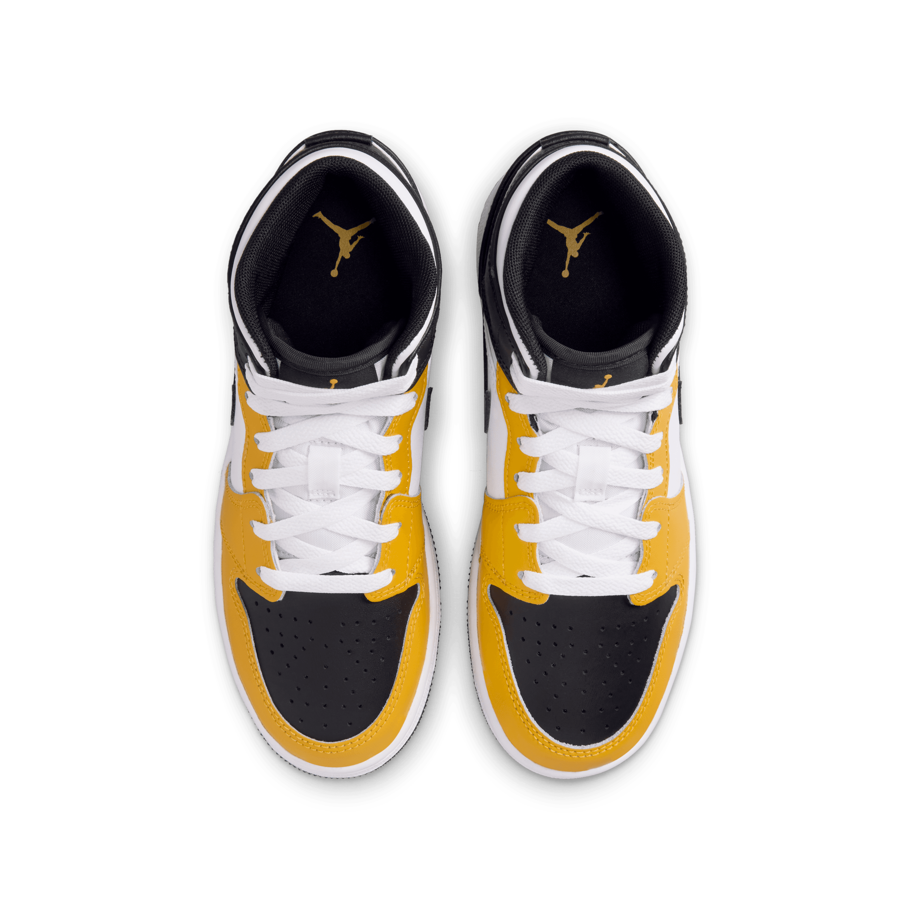 Jordan - Boy - GS Air Jordan 1 Mid - Yellow Ochre/Black – Nohble