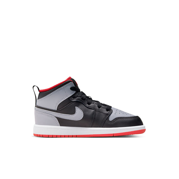 Jordan - Boy - PS Air Jordan 1 Mid - Black/Cement Grey/Fire Red
