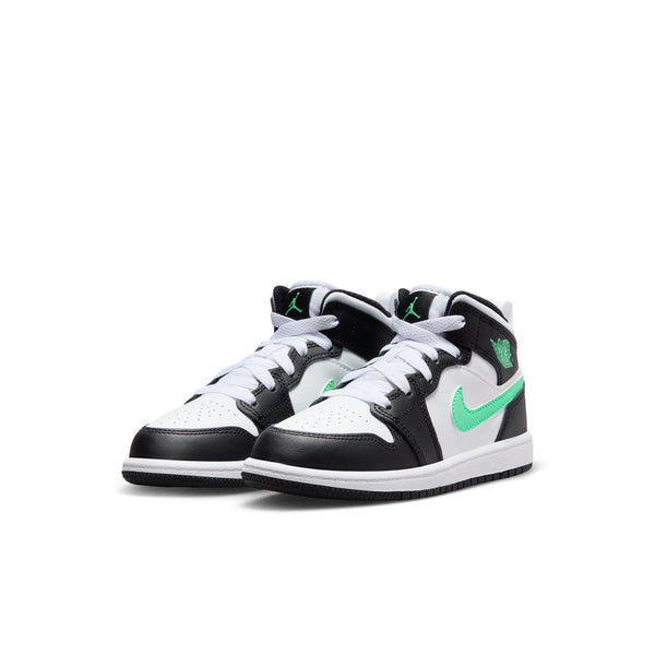 Jordan - Boy  - PS 1 Mid - White/Green Glow/Black