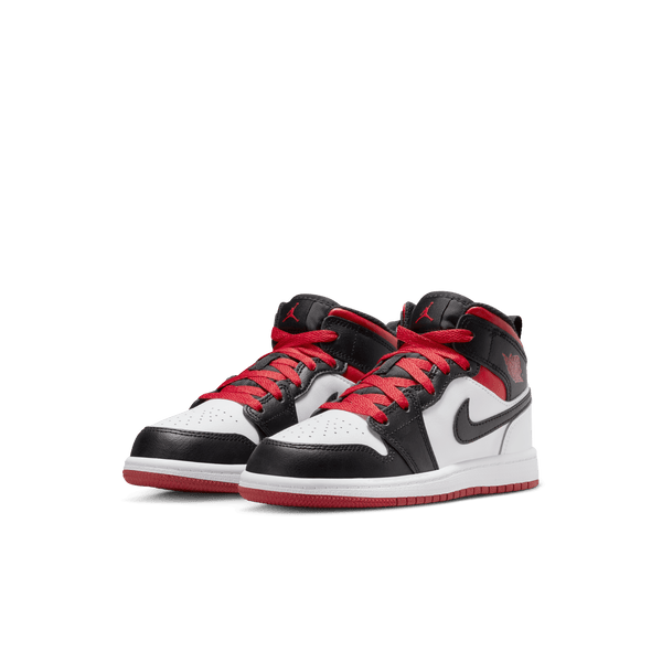 Jordan - Boy - PS Jordan 1 Mid - White/Gym Red/Black