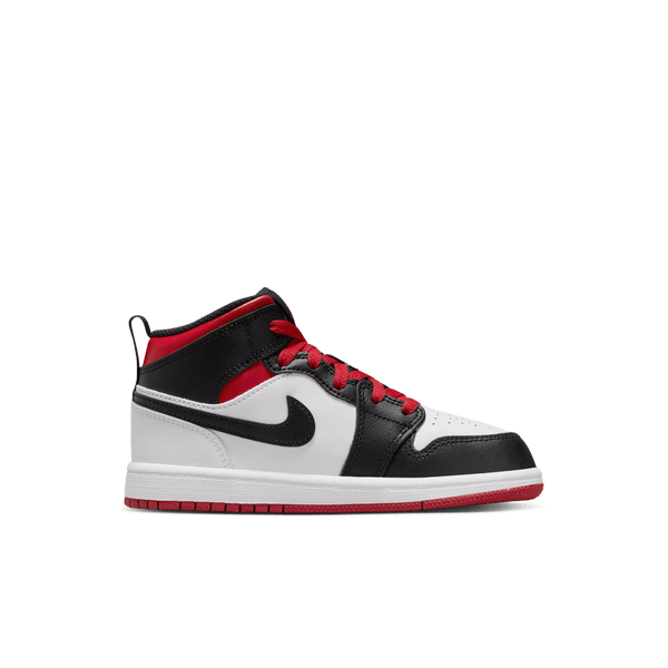 Jordan - Boy - PS Jordan 1 Mid - White/Gym Red/Black