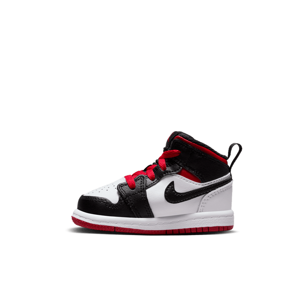 Jordan - Boy - TD Jordan 1 Mid - White/Gym Red/Black