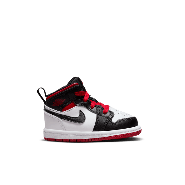 Jordan - Boy - TD Jordan 1 Mid - White/Gym Red/Black